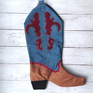 Western Christmas Stocking NEW